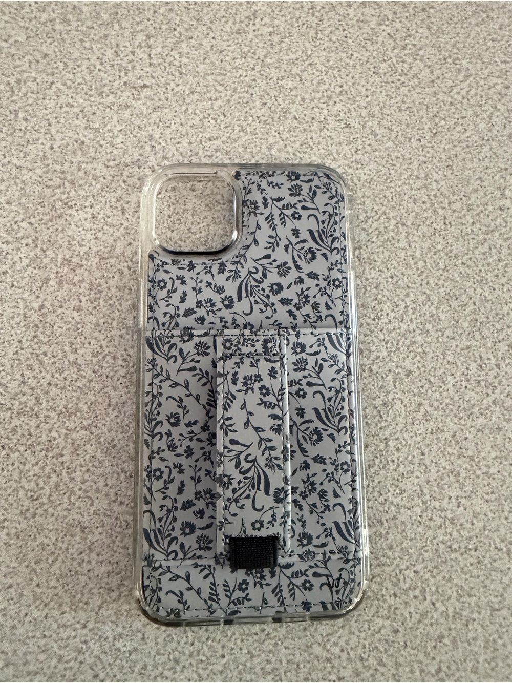 iPhone 14 Plus blue floral Walli case